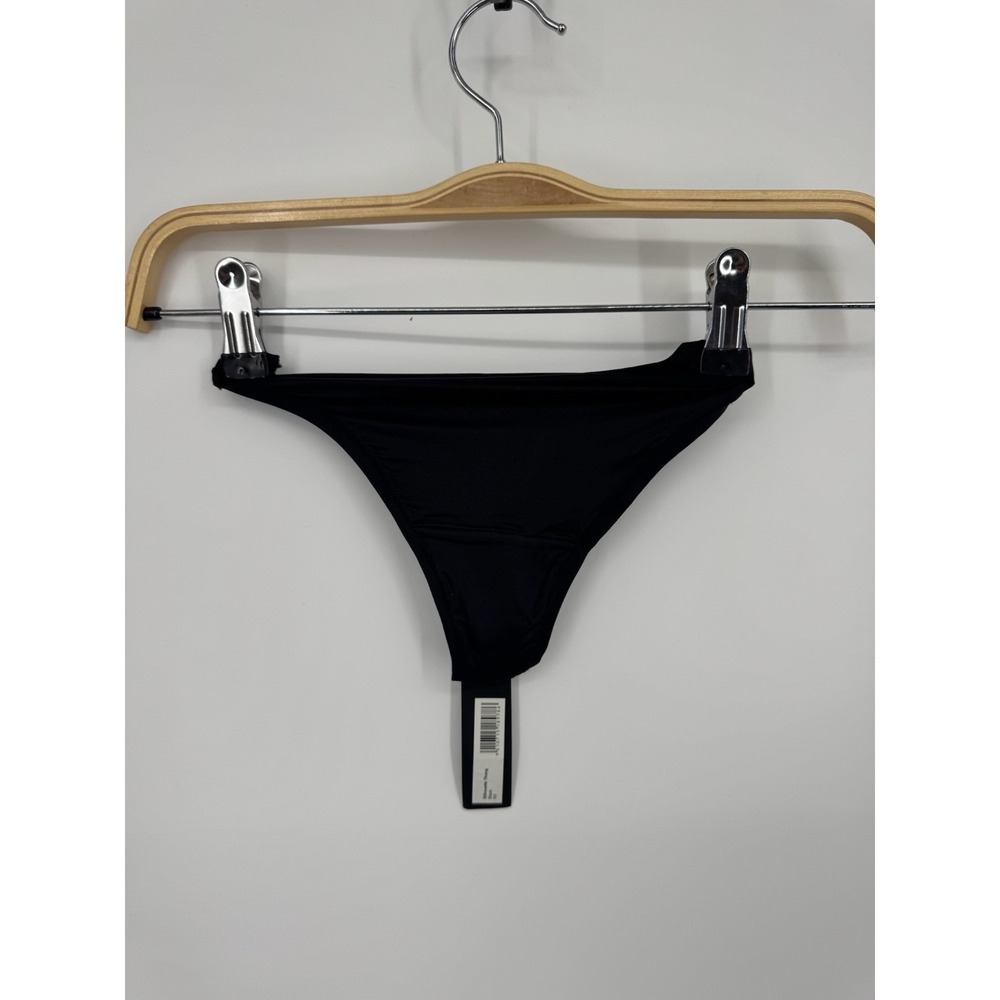 NWT‎ Oner Active Silhouette Thong Women's XS Black Comfort Stretch Underwear